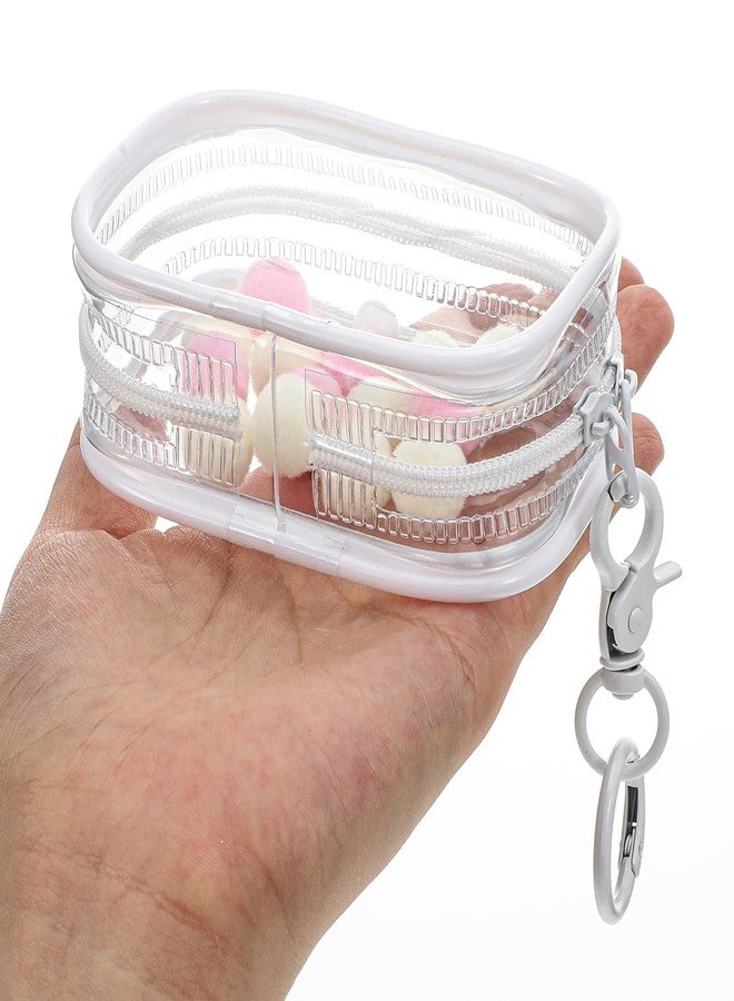 Yolev Clear Figure Display Bag with Keychain, Portable Doll Storage Bag Blind Box Display Case Bags Waterproof Carrying Pouch Keychain for Mini Figure/Doll Collectors - Image 3